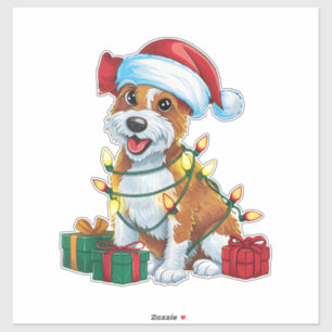 Xmas Lighting Weihnachtsmannmütze Cardigan Welsh C Aufkleber