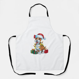 Xmas Lighting Weihnachtsmannmütze Cardigan Welsh C Schürze