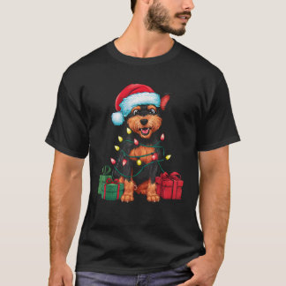 Xmas Lighting Weihnachtsmannmütze Chinesisch ersch T-Shirt