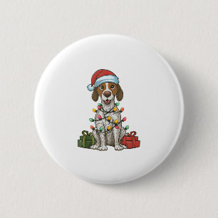 Xmas Lighting Weihnachtsmannmütze Englisch Pointer Button