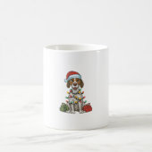 Xmas Lighting Weihnachtsmannmütze Englisch Pointer Kaffeetasse (Mittel)