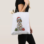 Xmas Lighting Weihnachtsmannmütze Englisch Pointer Tasche (Von Nahem)