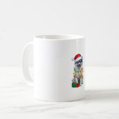 Xmas Lighting Weihnachtsmannmütze Finnisch Spitz D Kaffeetasse (Vorderseite Links)