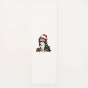 Xmas Lighting Weihnachtsmannmütze Havanese Dog Wei Yogamatte