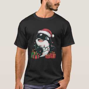 Xmas Lighting Weihnachtsmannmütze Orca Weihnachten T-Shirt