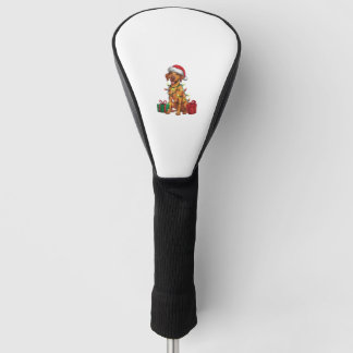 Xmas Lighting Weihnachtsmannmütze Rhodesian Ridgeb Golf Headcover