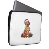 Xmas Lighting Weihnachtsmannmütze Thai Ridgeback D Laptopschutzhülle (Vorne Rechts)