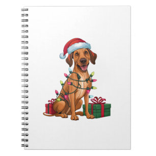 Xmas Lighting Weihnachtsmannmütze Thai Ridgeback D Notizblock