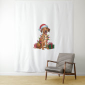Xmas Lighting Weihnachtsmannmütze Thai Ridgeback D Wandteppich (Beispiel)
