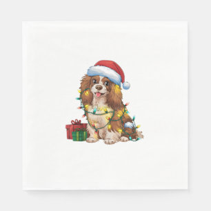 Xmas Lighting Weihnachtsmannmütze Tibetisch Spanie Serviette
