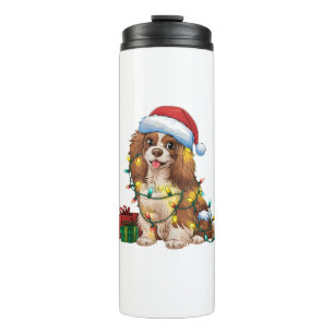 Xmas Lighting Weihnachtsmannmütze Tibetisch Spanie Thermosbecher