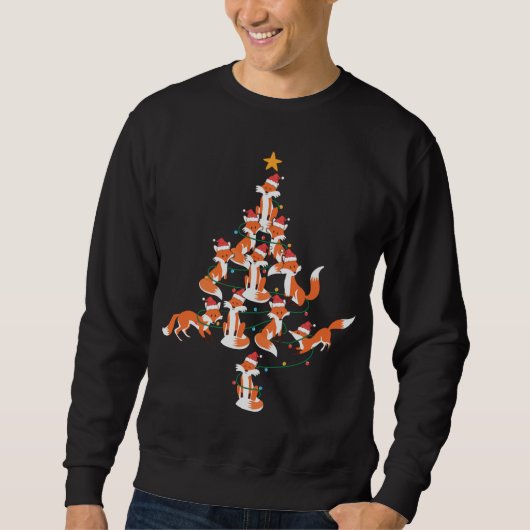 Xmas Lights Cavalier King Charles Spaniel Dog Chri Sweatshirt (Vorderseite)