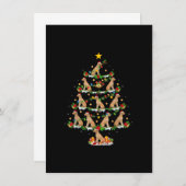 Xmas Lights Chesapeake Bay Retriever Dog Weihnacht Einladung (Vorne/Hinten)