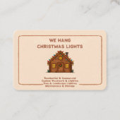 ❄️🤶 Xmas Lights Installation QR Visitenkarte (Vorderseite)
