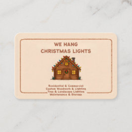 ❄️🤶 Xmas Lights Installation QR Visitenkarte