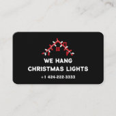 💡 Xmas Lights Installation Visitenkarte (Vorderseite)