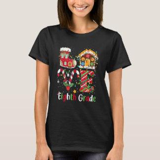 Xmas Lights Liebe Achte Klasse Lehrer Weihnachten T-Shirt
