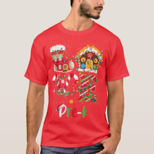 Xmas Lights Liebe Pre-K Lehrer Weihnachten T-Shirt