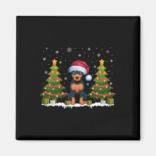 Xmas Lights Miniatur Pinscher Hund Weihnachten Magnet