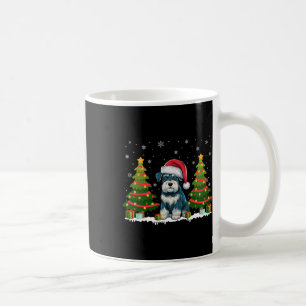 Xmas Lights Miniatur Schnauzer Dog Santa Christma Kaffeetasse