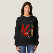 Xmas Lights Pineapple Ho3 Ho Ho Ho Pineapple Chris Sweatshirt (Vorne ganz)