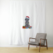 Xmas Lights Santa German Kurzhaarige Pointer Dog C Wandteppich (Beispiel)