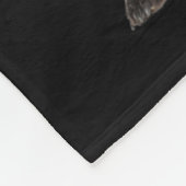 Xmas Lights Santa German Shorthaired Inter Dog Chr Fleecedecke (Ecke)