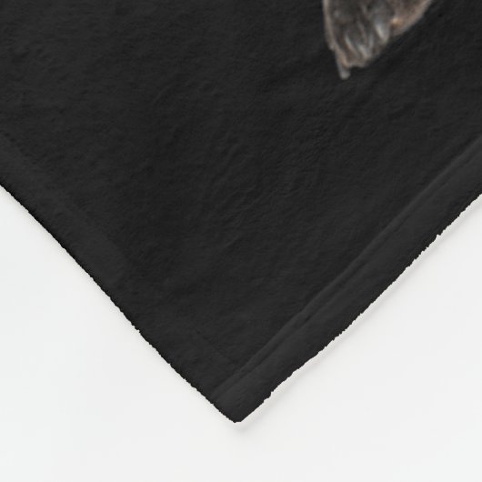 Xmas Lights Santa German Shorthaired Inter Dog Chr Fleecedecke (Ecke)