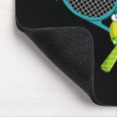 Xmas Lights Santa Hat Tennis Christmas Premium T S Mousepad (Ecke)