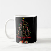 Xmas Lights Santa Irish Setter Dog Christmas Tree  Kaffeetasse (Links)