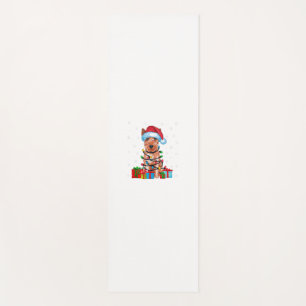 Xmas Lights Santa Soft überzogene Wheaten Terrier Yogamatte