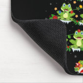 Xmas Lights Santa Tree Frog Christmas Tree Premium Mousepad (Ecke)