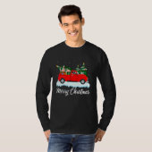 Xmas Lights Tree Santa Flamingo Red Truck Merry Ch T-Shirt (Vorne ganz)