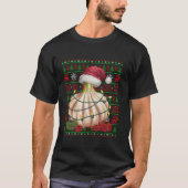 Xmas Lights Ugly Weihnachtsmannmütze Gemüses Knobl T-Shirt (Vorderseite)