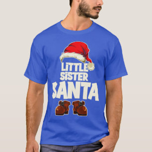 Xmas Little Sister Santa Funny Weihnachten T-Shirt