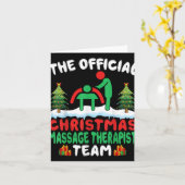 Xmas Mage Therast Team Mage Therapy Christmas  Karte (Gelbe Blume)