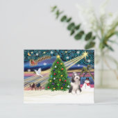 Xmas Magic Bartdie4 Feiertagspostkarte (Stehend Vorderseite)