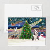 Xmas Magic Bartdie4 Feiertagspostkarte (Vorne/Hinten)