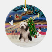 Xmas Magic - Barted Collie (P) Keramikornament (Hinten)