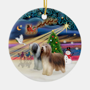 Xmas Magic - Bartollie (zwei stehende) Keramikornament