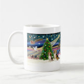 Xmas Magic Beagle Pair Kaffeetasse (Links)