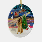 Xmas Magic - Belgische Tervuren Keramikornament (Rechts)