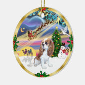 Xmas Magic - Blenheim Cavalier Keramik Ornament (Links)
