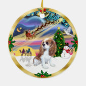 Xmas Magic - Blenheim Cavalier Keramik Ornament (Hinten)
