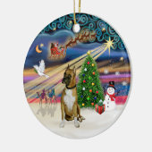 Xmas Magic - Boxer 3 (schwarze Maske) Keramikornament (Links)