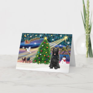 Xmas Magic-Briard-Blk Feiertagskarte
