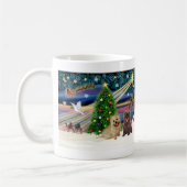 Xmas Magic-Cairn Paarlatte+Blinde Kaffeetasse (Links)