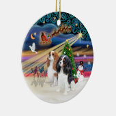 Xmas Magic - Cavaliers (Two-Blen-Tri) Keramikornament (Rechts)