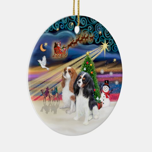 Xmas Magic - Cavaliers (Two-Blen-Tri) Keramikornament (Rechts)