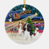 Xmas Magic - Cavaliers (Two-Blen-Tri) Keramikornament (Vorne)